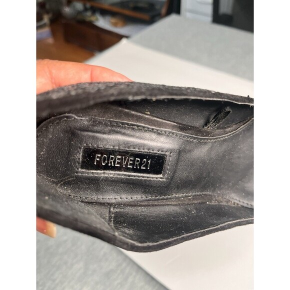 Forever 21 Women’s Heel Black Sparkly Shoes Size 8,5 - Picture 6 of 6